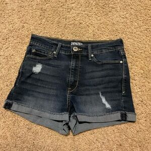 Levi's Women's Denim Shorts in Dark Blue